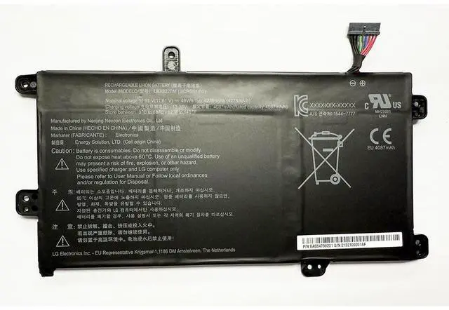 Main image of LBX822BM Replacement Battery for LG 15UD50Q-GX30K Series | 11.61V 49Wh 4278mAh Li-ion | 3ICP5/61/80 Compatible | 3-Cell | 12-Month Warranty