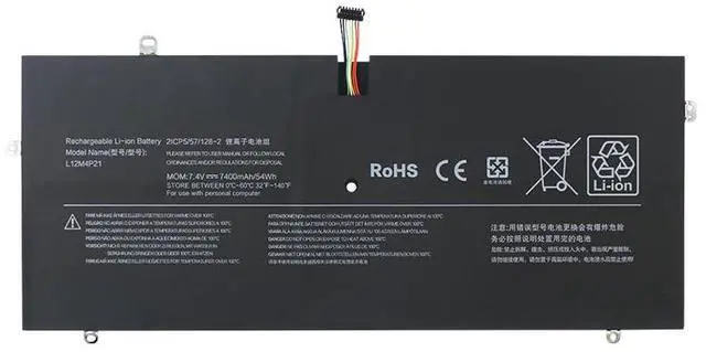 Main image of L12M4P21 Laptop Battery for Lenovo Yoga 2 Pro 13 Series - 7.4V 54Wh 7400mAh (Replaces L13S4P21)