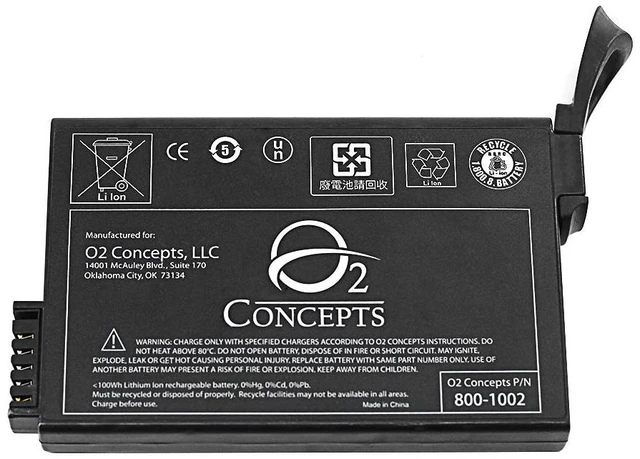 Alt view image 3 of 3 - 800-1002 Replacement Battery for O2 Concepts Oxlife Independence | OEM Part 4ICR19/65-3 | 14.4V 6.5Ah Rechargeable Li-ion