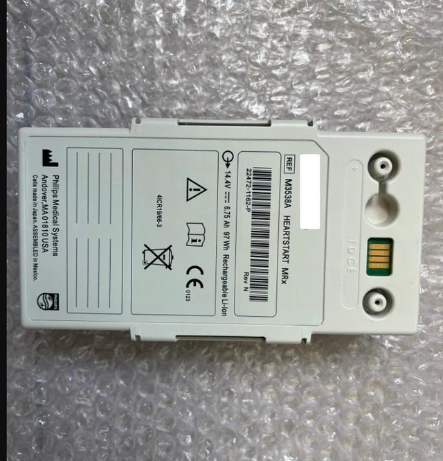 Alt view image 3 of 3 - M3538A Battery - 14.4V 6.75Ah 97WH Li-Polymer for Philips Heartstart MRX Monitor/Defibrillator