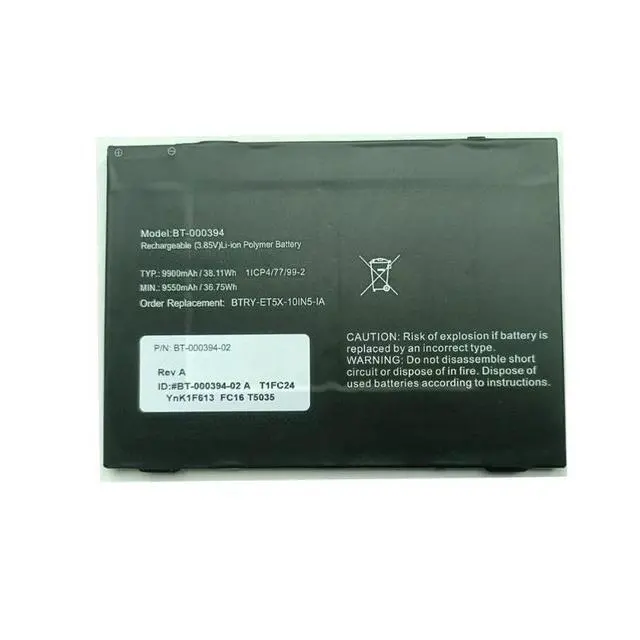 Alt view image 3 of 3 - New BT-000394 9550mAh 3.85V Li-Polymer Battery for Zebra ET51 ET56 10" Replaces BTRY-ET5X-10IN6-01 NOT for 8" Grade A Cells 12 Month Warranty