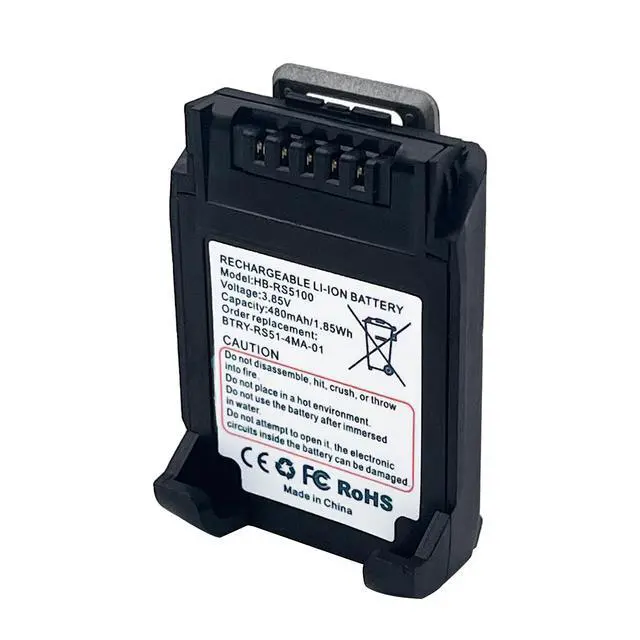Alt view image 2 of 3 - New BT-000397 480mAh 3.85V Li-ion Battery for Zebra RS51 RS5100 RS6100 Replaces BTRY-RS51-4MA-01 BTRY-RS51-7MA-01 PowerPrecision+ Grade A Cells 12-Month Warranty
