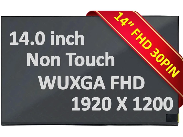 Alt view image 2 of 2 - New 14.0" WUXGA IPS LCD Screen for Lenovo ThinkPad X1 Carbon Gen 9 NE140WUM-N62 LP140WU1-SPB1 1920x1200 30-Pin eDP 60Hz 400nit 100% sRGB 12-Month Warranty