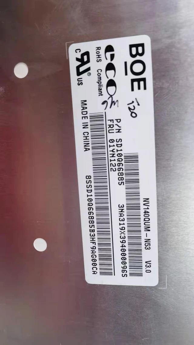 Alt view image 3 of 4 - New 14.0" UHD 4K IPS LCD Screen for Lenovo Yoga 9 14 ITL MNE001EA1-2 3840x2160 40-Pin eDP 60Hz 550nit Touchscreen 12-Month Warranty