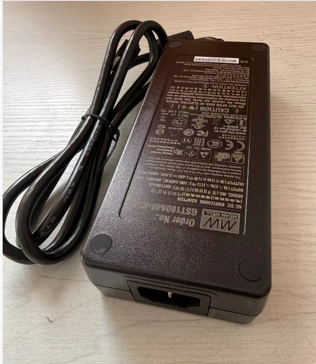 Alt view image 2 of 3 - Mean Well GST160A48-R7B 160W 48V 3.34A AC-DC Industrial Power Supply Level VI Efficiency, DIN-4 Connector, -30°C to +70°C, 3-Year Warranty