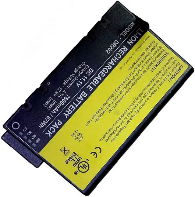 Alt view image 2 of 4 - DR202 (11.1V 87Wh 7800mAh) Laptop Battery Replacement for Getac X500 V100 V200 V1010 S400 Series DR202S LI202S LI202SX RS2020 202S-20 HKNN4004A ME202C ME202EK ME202 ME202A ME202B ME202H