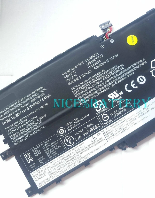 Alt view image 2 of 3 - Genuine 01AV474 L17M4P71 L17C4P71 L17M4P73 battery for Lenovo X1 Yoga 2018 AV475