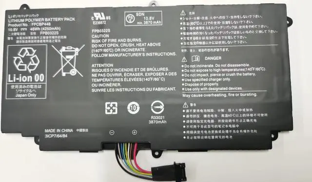 Main image of New 46Wh FPCBP448 Laptop Battery for Fujitsu Stylistic Q775 Q736 Q737 FPB0322S