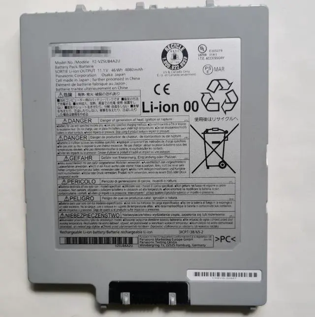 Main image of FZ-VZSU84A2U 46Wh Battery for Panasonic  Toughpad FZ-G1 Series  11.1V 4080mAh Li-ion Replacement (FZ-G1A, FZ-G1B, FZ-G1K, FZ-G1M, FZ-VZSU84AU, FZ-VZSU84U)