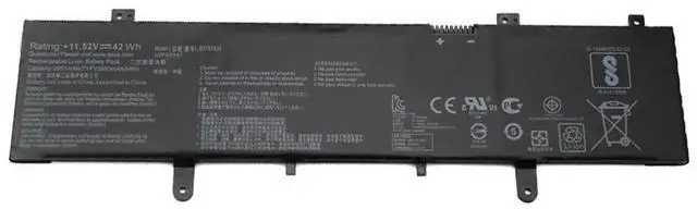 Main image of B31N1632 Battery for ASUS Vivobook 14 X405 X405UA X405UQ X405UR / Zenbook S4100U S4100UQ S4200UQ Series | 42Wh | Replaces 0B200-02540000, 3ICP5/57/81 | 11.52V