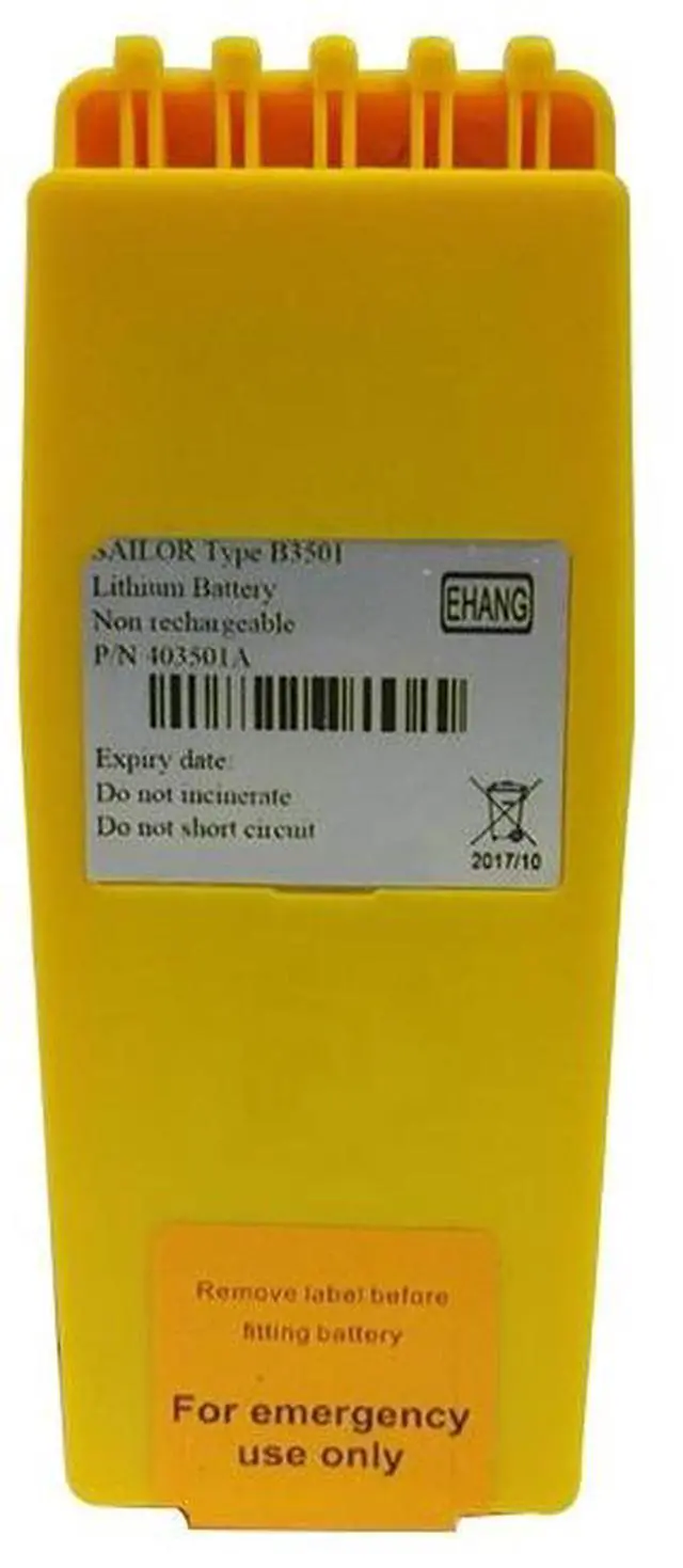 Alt view image 2 of 3 - B3501 403501A Lithium Battery for SAILOR SP3520 GMDSS Radio - 7.2V 3000mAh - Replacement for McMurdo TT-1708A, Thrane & Thrane Matrose