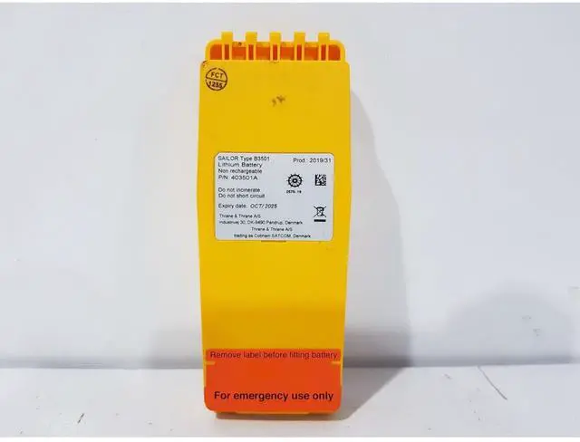 Alt view image 3 of 3 - B3501 403501A Lithium Battery for SAILOR SP3520 GMDSS Radio - 7.2V 3000mAh - Replacement for McMurdo TT-1708A, Thrane & Thrane Matrose