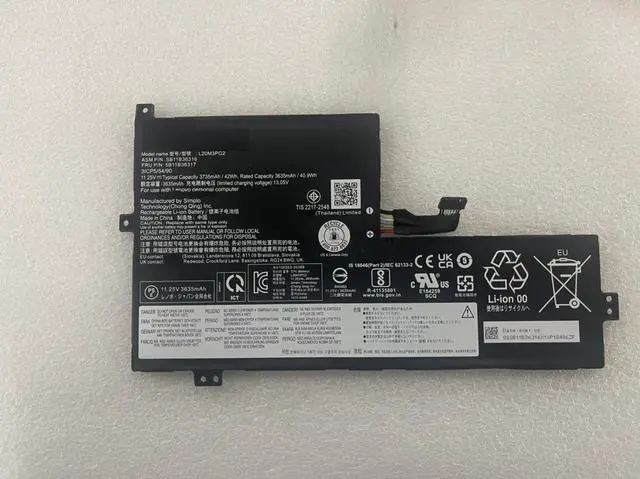 Main image of 5B11B36309 L20M3PG2 Replacement Battery for Lenovo IdeaPad Flex 3 Chromebook & 500e Chromebook Series - 42Wh High Performance (11.25V Li-ion) - Compatible with L20L3PG2 L20D3PG2 5B11B36309