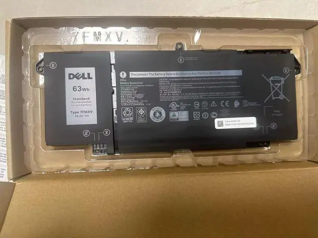 Alt view image 3 of 6 - 63Wh 7FMXV battery for dell Latitude 7420 Battery 4-Cell