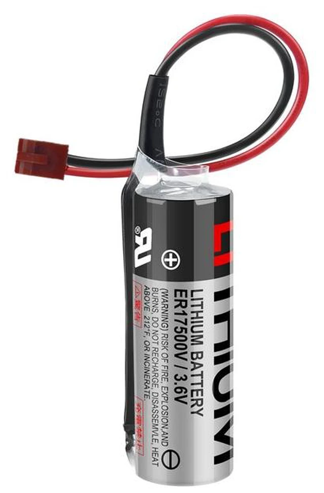 Main image of 10PCS ER17500V 3.6V 2700mAh Lithium Battery for Epson Robot / Sumitomo Injection Molding Machine / OTC Robot Programming Li-SOCl Multiple Plug Options Brown small plug