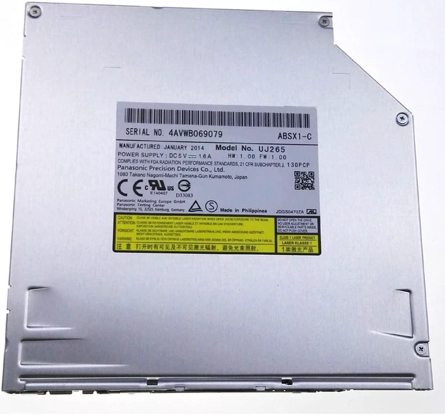 Main image of Panasonic UJ265 6X Internal SATA Slot Load Blu-ray Burner Player BD-R BD-RE BDXL