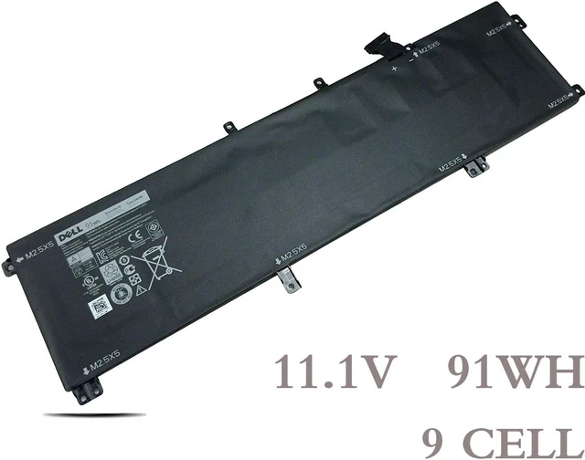 Alt view image 2 of 7 - Genuine 245RR Battery DELL XPS 15 9530 Precision M3800 3930 701WJ 7D1WJ 91Wh