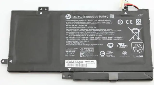 Main image of 48Wh LE03XL battery for HP Pavilion X360 13-S 15-BK 15-W TPN-W116