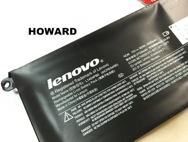 Alt view image 2 of 2 - Genuine L14S4PB0 battery for Lenovo Savers 14 series laptop 15v 60wh