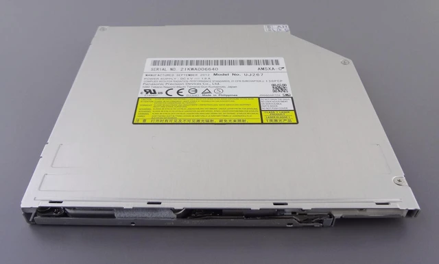 Alt view image 3 of 5 - Panasonic UJ267 9.5mm SATA Slot Load Blu Ray Burner BD-RE BDXL Writer Drive