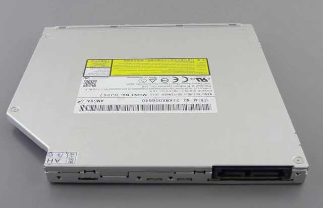 Alt view image 5 of 5 - Panasonic UJ267 9.5mm SATA Slot Load Blu Ray Burner BD-RE BDXL Writer Drive