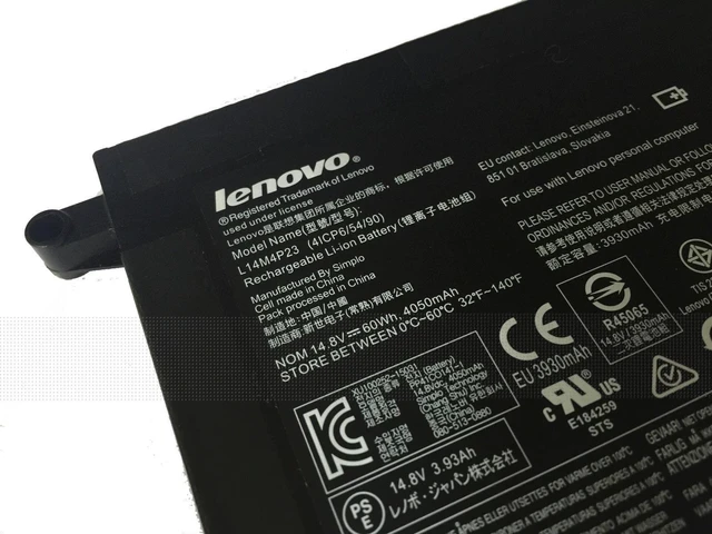 Alt view image 2 of 2 - 60Wh Genuine Original L14M4P23 Battery for Lenovo Y700-17iSK 5B10H22084