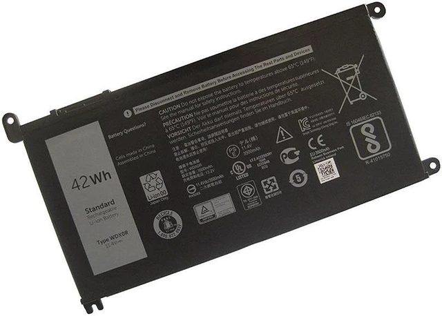 Main image of 42Wh WDX0R Battery For Dell Inspiron 15 5568 13 7368 series T2JX4 WDXOR 11.4V