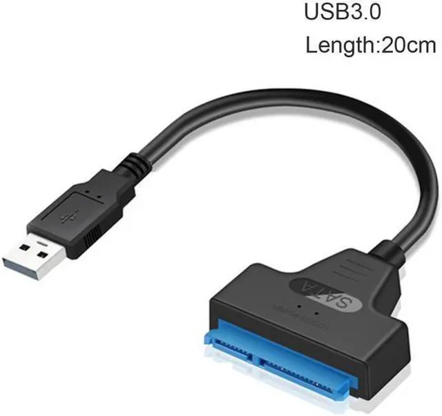 Main image of 22 Pin USB 3.0 Sata Cable for 2.5-inch SSD SATA 3 Cable Sata to USB 3.0 Adapter Up to 6 Gbps Support for External HDD Hard Drive