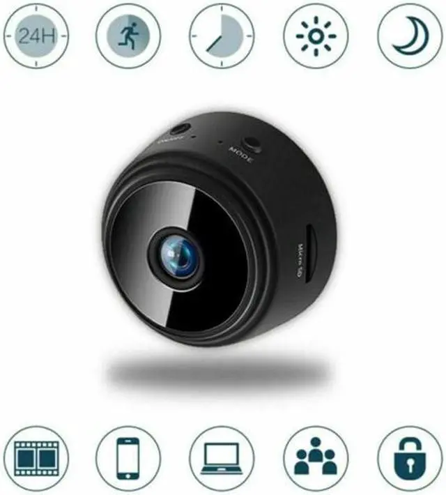 Alt view image 3 of 6 - HD 1080P Mini Hidden Spy Camera Wifi Wireless IP Home Security DVR Night Vision