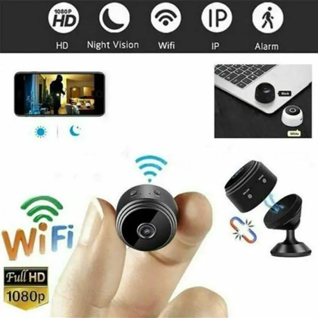 Alt view image 5 of 6 - HD 1080P Mini Hidden Spy Camera Wifi Wireless IP Home Security DVR Night Vision