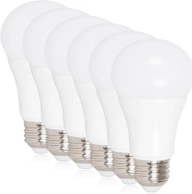 Main image of LED A19 - 800 Lumens 60 Watt Equivalent Daylight Cool White (5000K) Light Bulb, 10 Watts (Pack of 6)