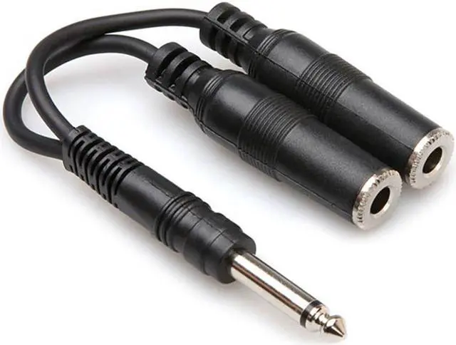 Alt view image 4 of 7 - HOSA - YPP-111 - Y Cable - 1/4 in TS to Dual 1/4 in TSF