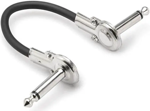 Alt view image 5 of 14 - HOSA IRG-100.5 Low Profile Guitar Pedal Pancake Patch Jumper Cable 1/4" - 6"