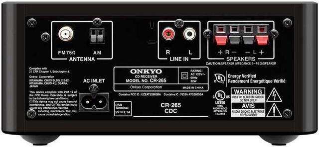 Alt view image 2 of 5 - Onkyo CS-265(B) Colibrino CD Hi-Fi Mini System with Bluetooth (Black)