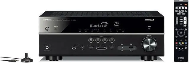 Alt view image 2 of 11 - YAMAHA RX-V385 5.1-Channel 4K Bluetooth AV Receiver - Black