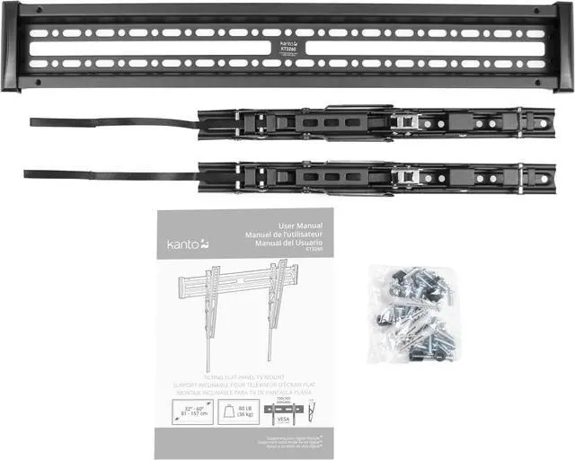 Alt view image 7 of 12 - Kanto KT3260 Tilting Mount for 32-inch to 60-inch TVs - Black