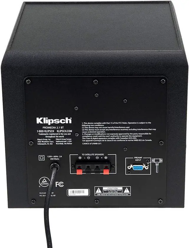 Alt view image 6 of 15 - Klipsch ProMedia 2.1 Computer Speaker System