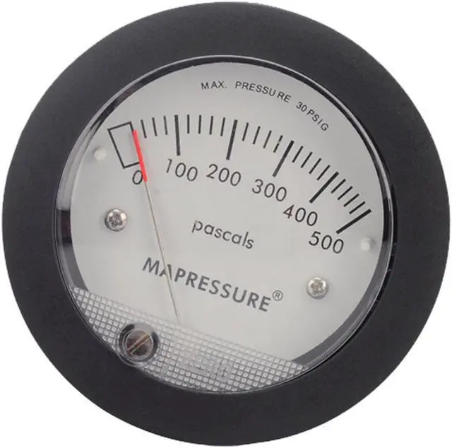 Main image of TE5000 Air Differential Pressure Gauge Mini Size Easy to Mounting Pointer Rated Pressure 0-500PA