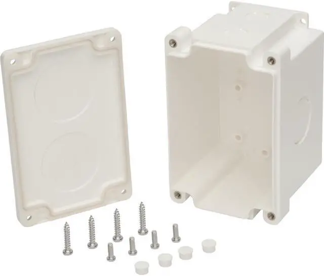 Alt view image 2 of 10 - Tripp Lite Waterproof Cat5e / Cat6 Electrical Junction Box 2 Cutouts Taa