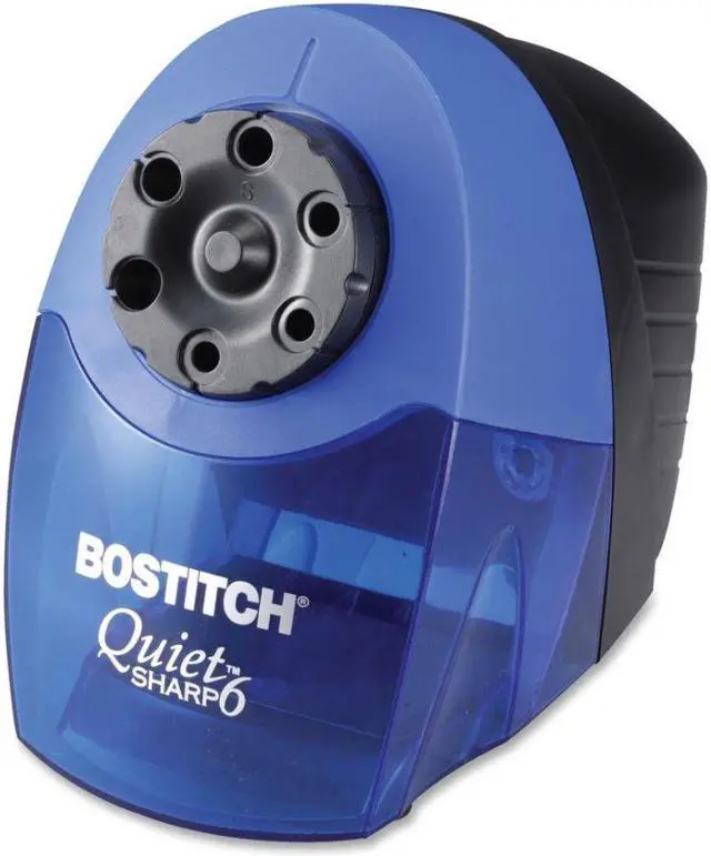 Alt view image 4 of 8 - Stanley® Bostitch Classroom Electric Pencil Sharpener, Blue/Black