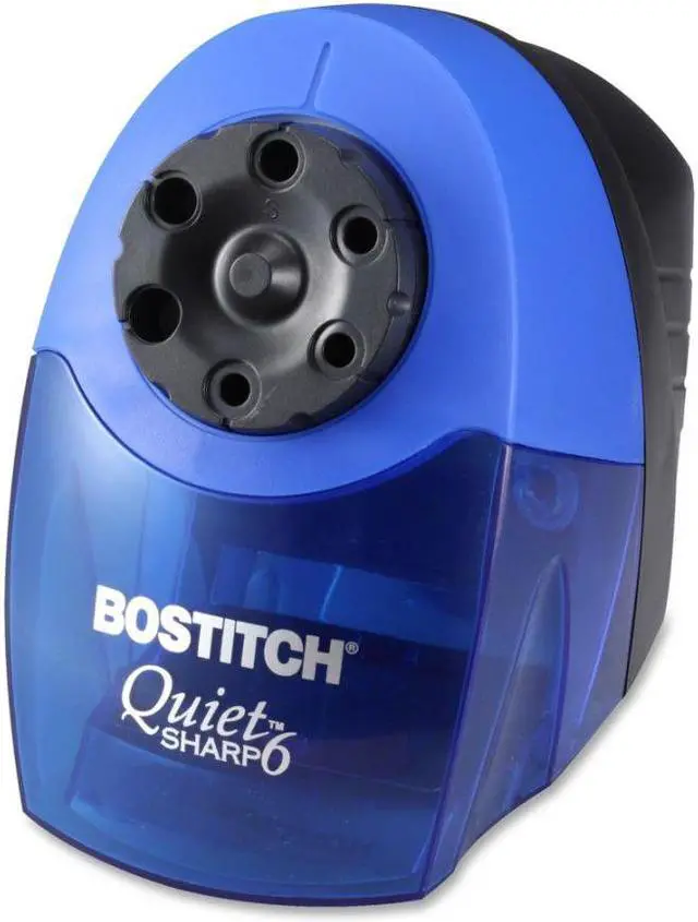 Alt view image 5 of 8 - Stanley® Bostitch Classroom Electric Pencil Sharpener, Blue/Black