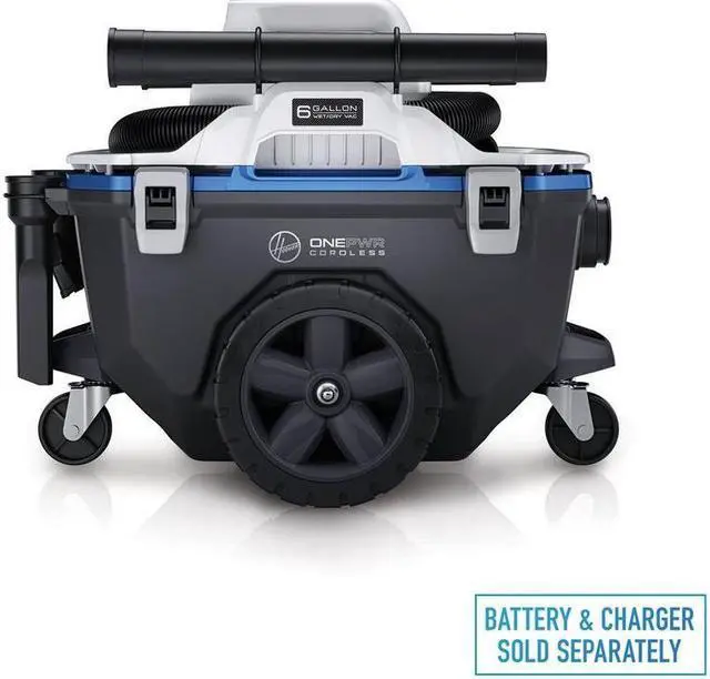 Alt view image 2 of 7 - NEW HOOVER ONEPWR Cordless 6-gal Wet/Dry Utility Vacuum - Tool Only, BH57120