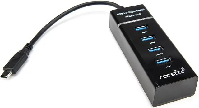 Alt view image 3 of 14 - 4PORT USB C HUB TO 4XUSB-A BUS