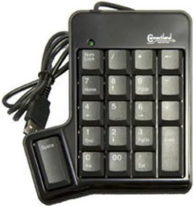Alt view image 3 of 5 - SYBA Wired USB 2.0 Numeric Keypad 18 Keys for Notebook Laptops - CL-USB-NUMSPC