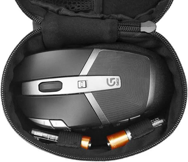 Alt view image 5 of 8 - Geekria Travel Case for Logitech G402, G502, G602, Razer DeathAdder Chroma, Naga, Mamba and Many Gaming Wireless Mouse / Protective Travel Bag