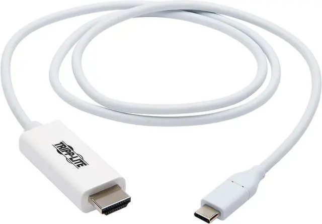 Alt view image 3 of 7 - Tripp Lite USB C to HDMI Adapter Cable USB 3.1 Gen 1 4K M/M USB-C White 3ft