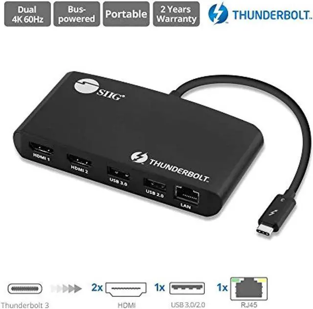 Alt view image 6 of 17 - THUNDERBOLT3 TO DUAL HDMI