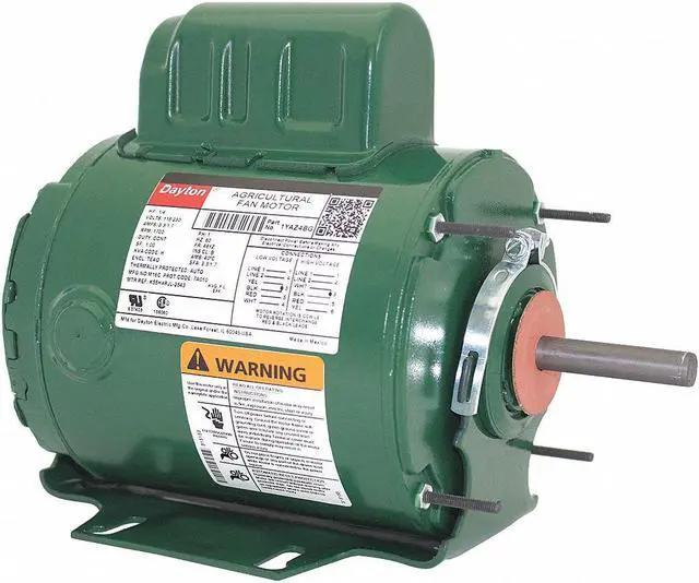 Alt view image 2 of 2 - DAYTON 1YAZ4BG Aeration Fan Mtr,PSC,TEAO,1/4hp,1700 RPM