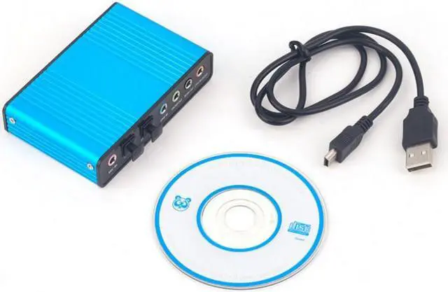 Alt view image 4 of 4 - External USB 2.0 Sound Card 6 Channel S PDIF 5.1 Optical Audio Surround Sound Card Converter for PC Laptop