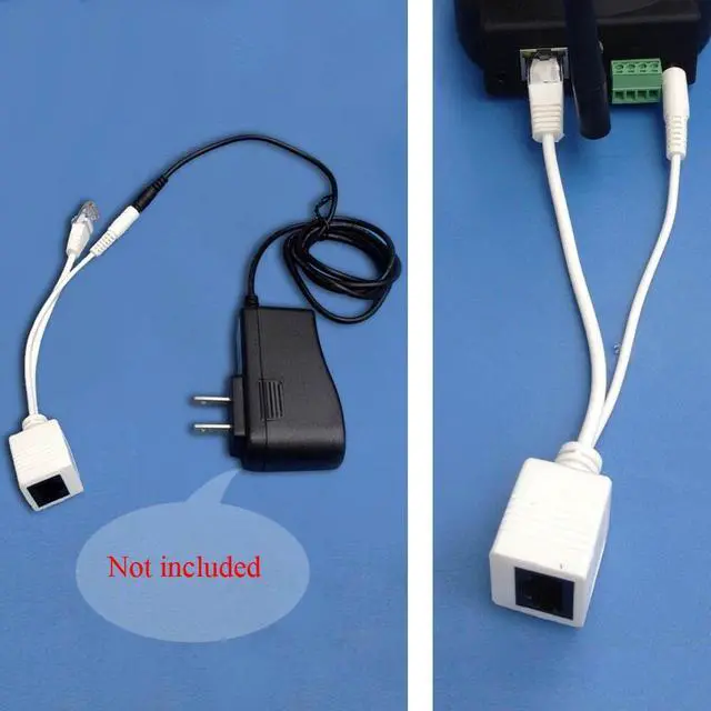 Alt view image 6 of 6 - Passive Power over Ethernet PoE Adapter Injector + Splitter Kit 5v 12v 24v 48v Computer Cables & Connectors